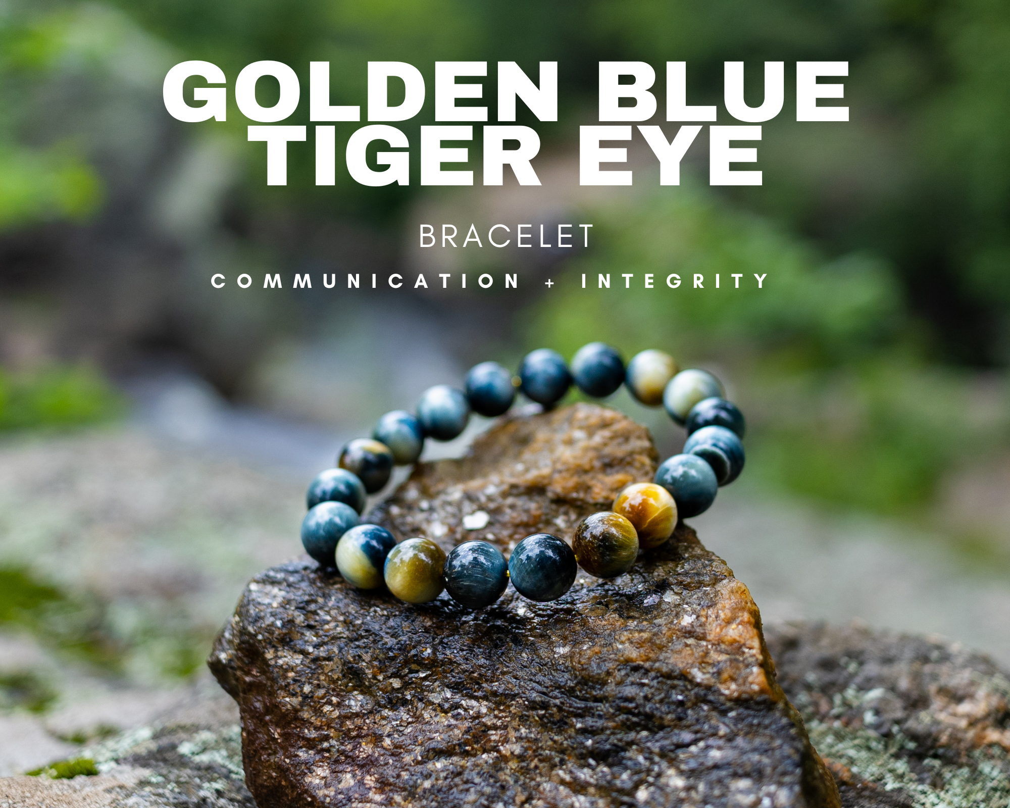 Golden Blue Tiger Eye Bracelet