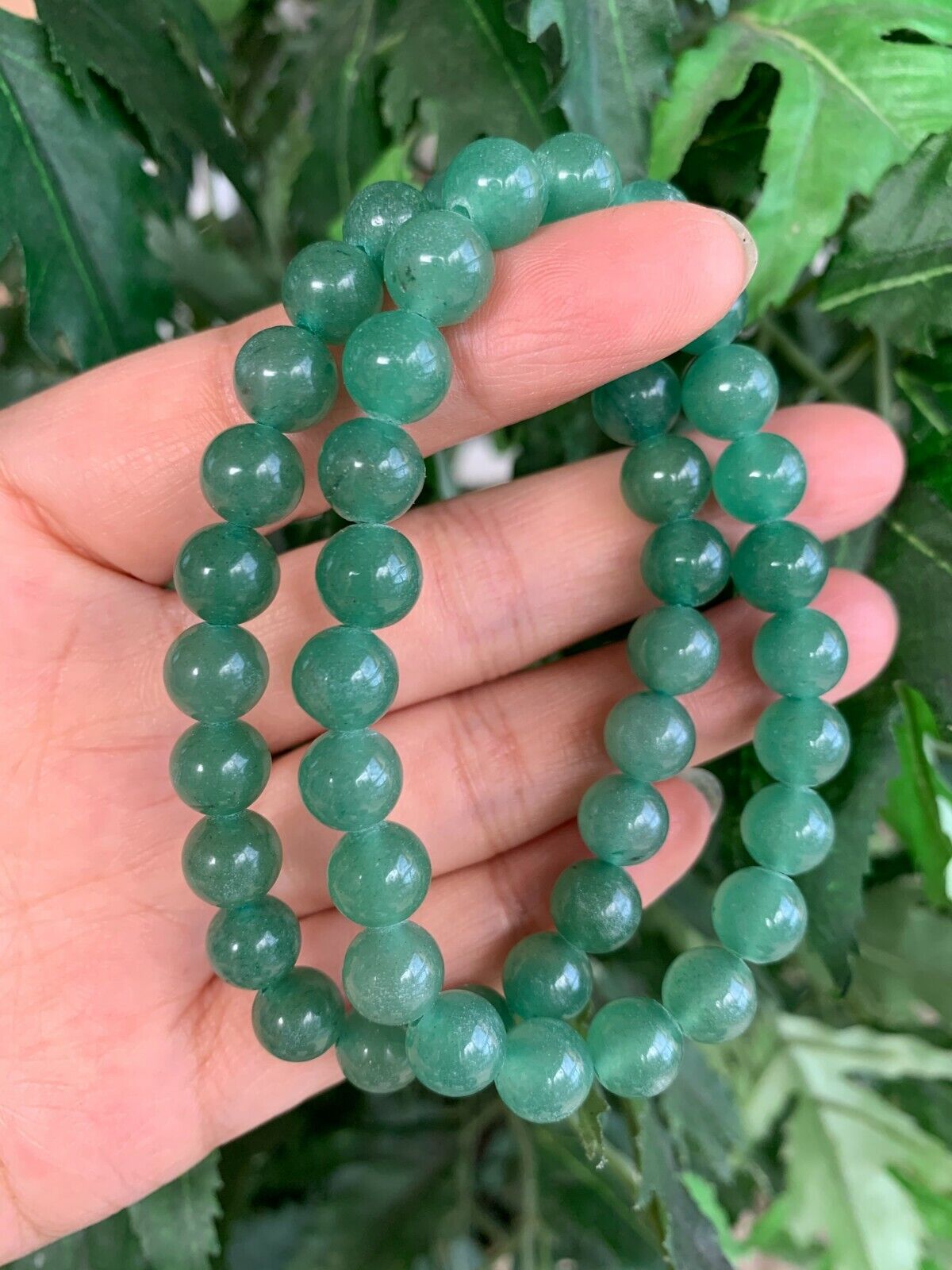 Green Aventurine & multi color Agate Bracelet